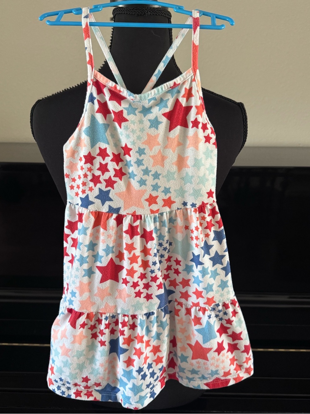 Cat & Jack Red, Blue, White Star Dress